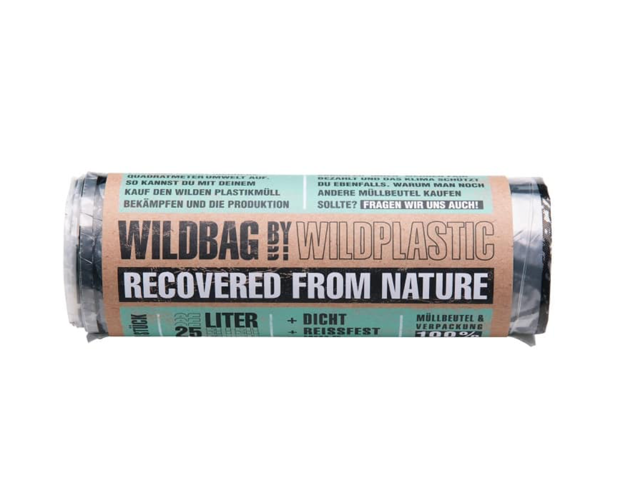 Wildbags - Campingtoiletten Beutel aus "wildem" Plastik – vermeidet Neuplastik - Set mit 30 Stück