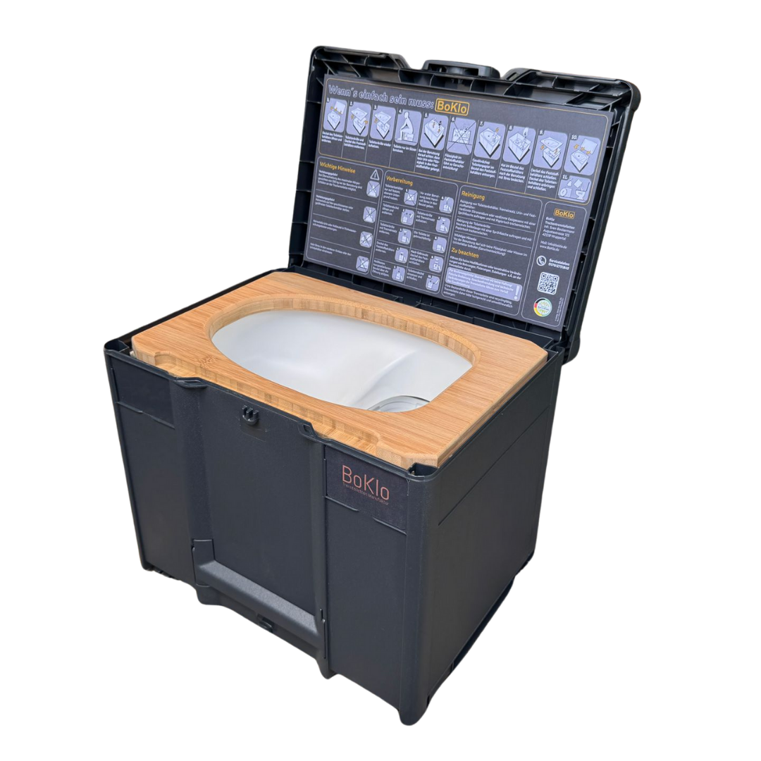 BoKlo to Go kompakte Trenntoilette im Systainer M337, tragbar und unauffällig, ideal für Camper, Bulli-Fahrer und Outdoor-Abenteuer